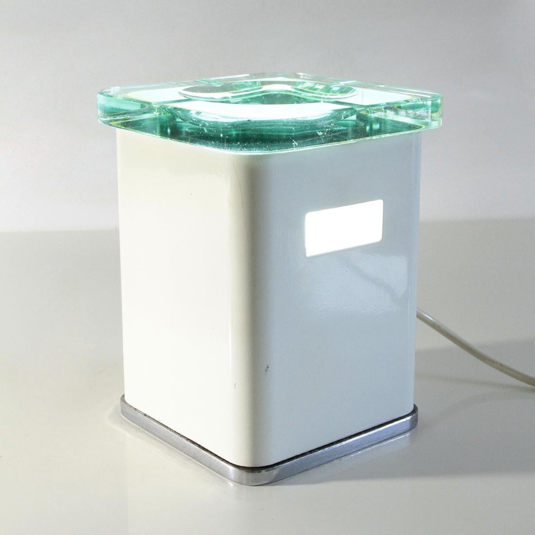Italian Ashtray Table Lamp by Divisione Nucleo for Sormani For Sale