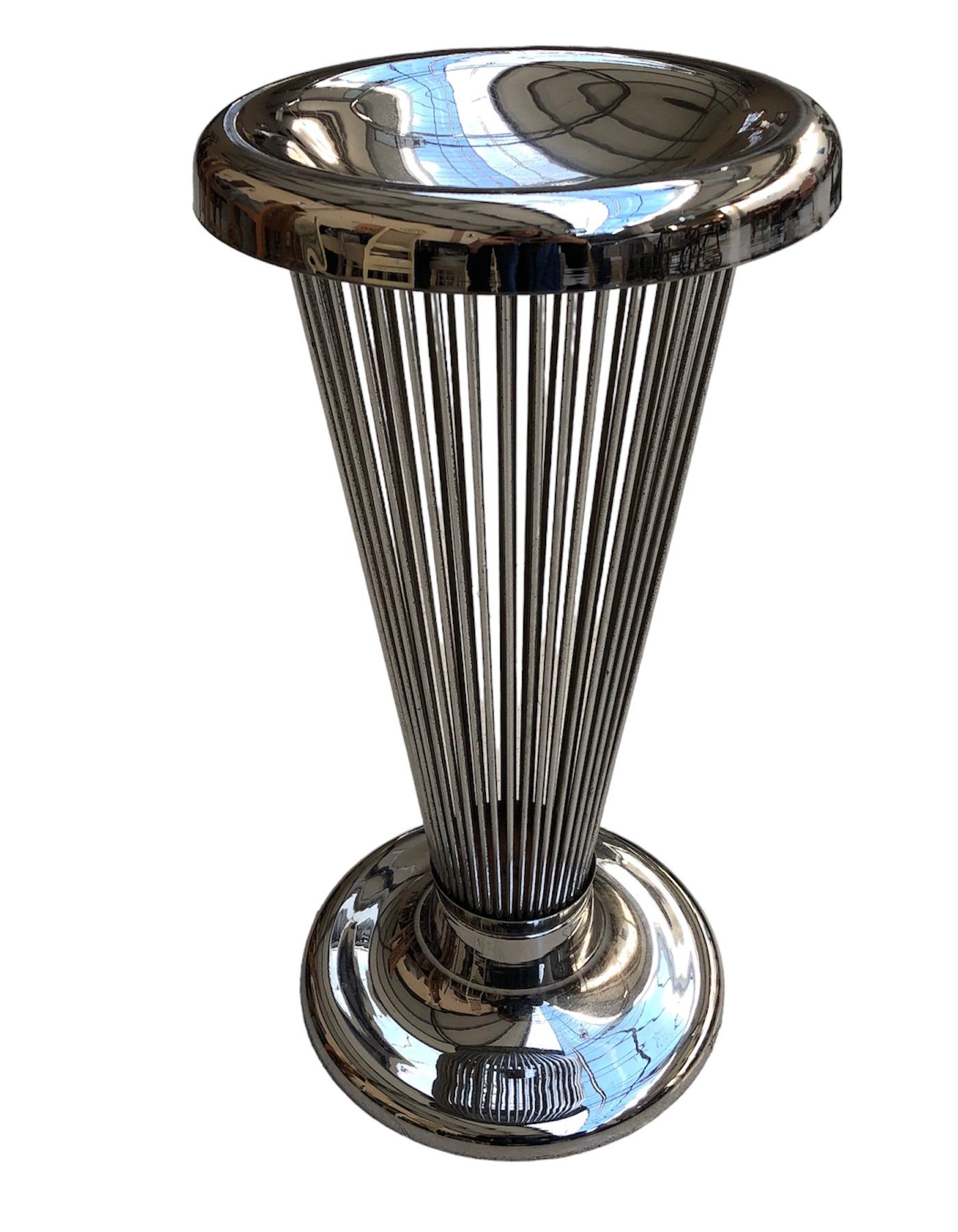 Ashtray that becomes an umbrella stand in chrome , 1950,  American For Sale 6