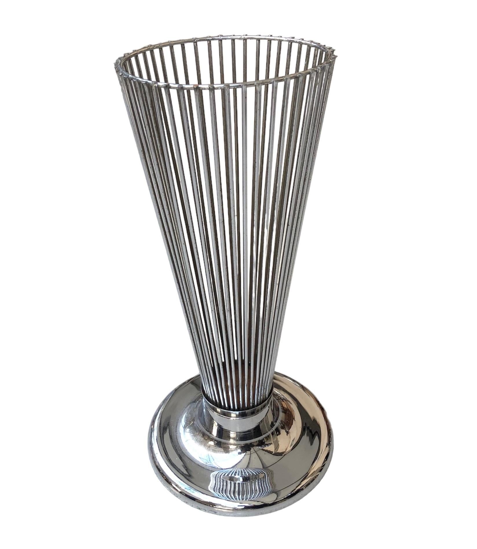 Ashtray that becomes an umbrella stand in chrome , 1950,  American For Sale 8