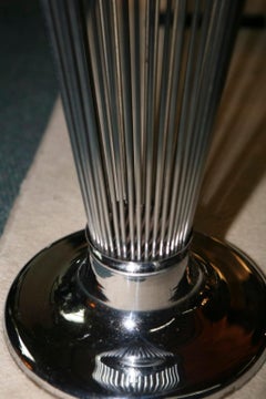 Ashtray that becomes an umbrella stand in chrome , 1950,  American