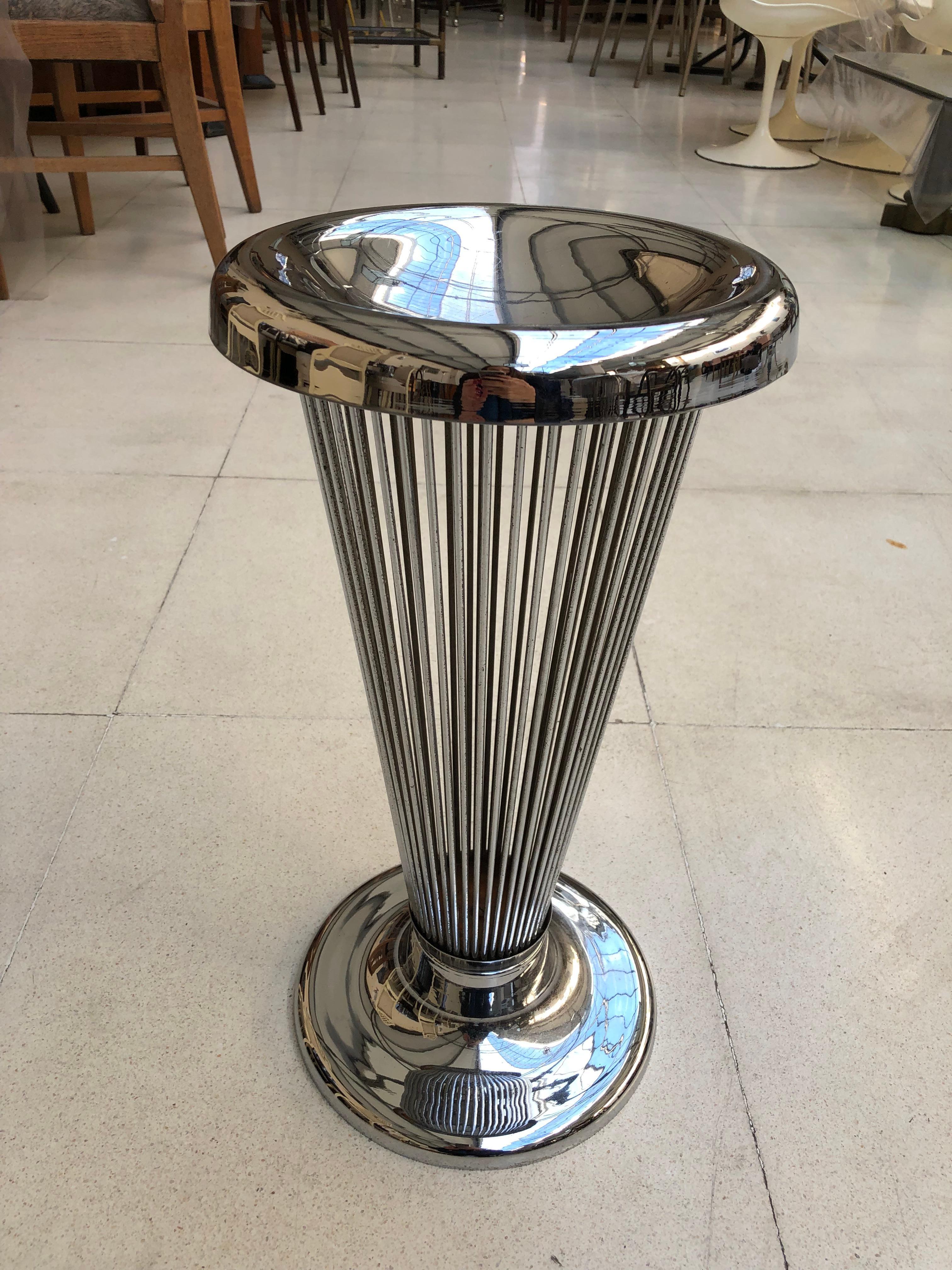 Mid-20th Century Ashtray that becomes an umbrella stand in chrome , 1950,  American For Sale