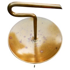Ashtray valet stand, in brass and metal, attributed to Siva Poggibonsi