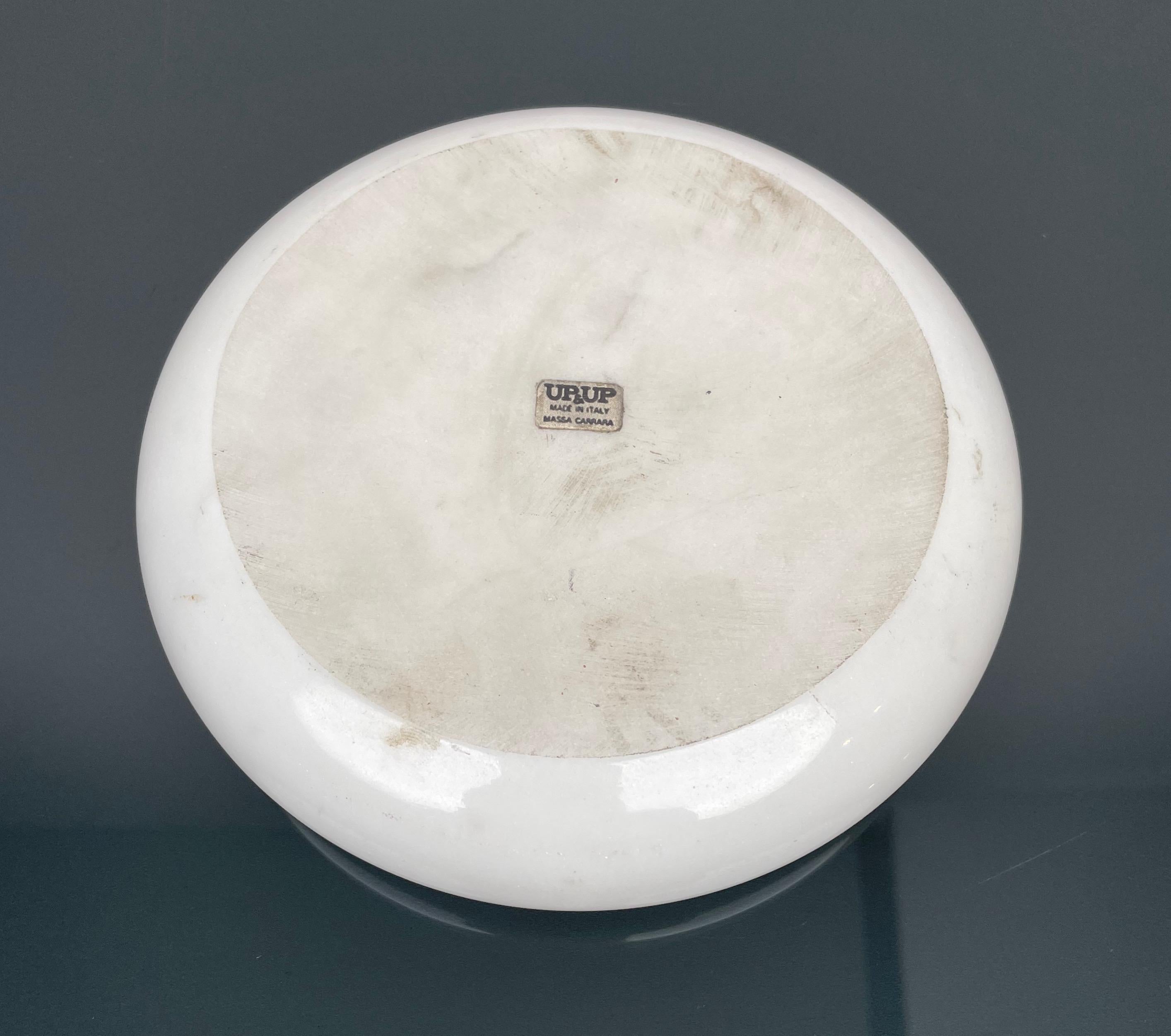 Ashtray Vide-Poche Carrara Marble by Giusti & Di Rosa for Up & Up, Italy, 1970s 2