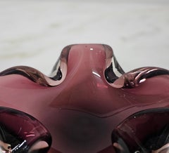 Ashtray Vide-Poche Flavio Poli Murano Glass Sommerso Midcentury Italy 1960s