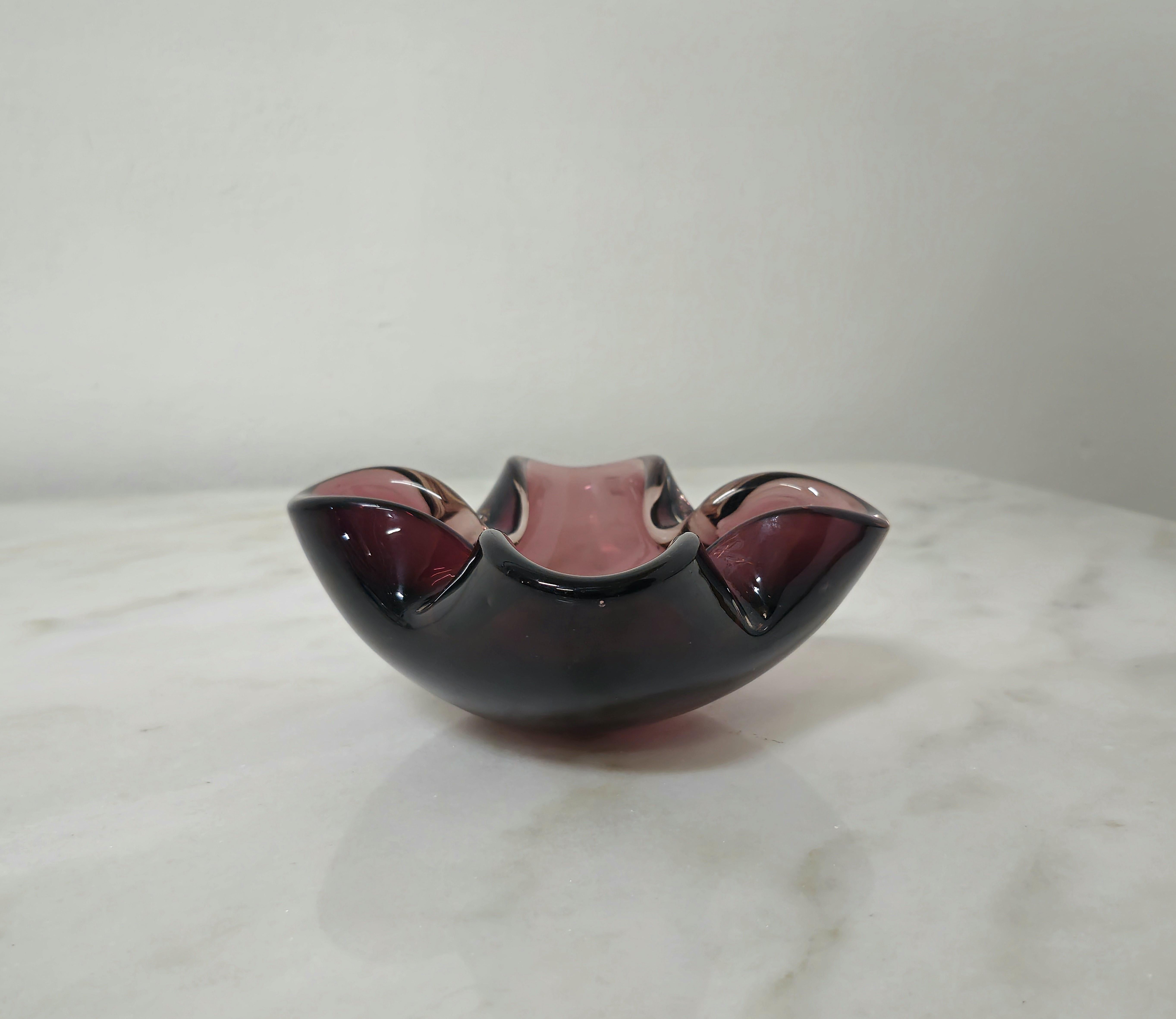Ashtray Vide-Poche Flavio Poli Murano Glass Sommerso Midcentury Italy 1960s For Sale 2