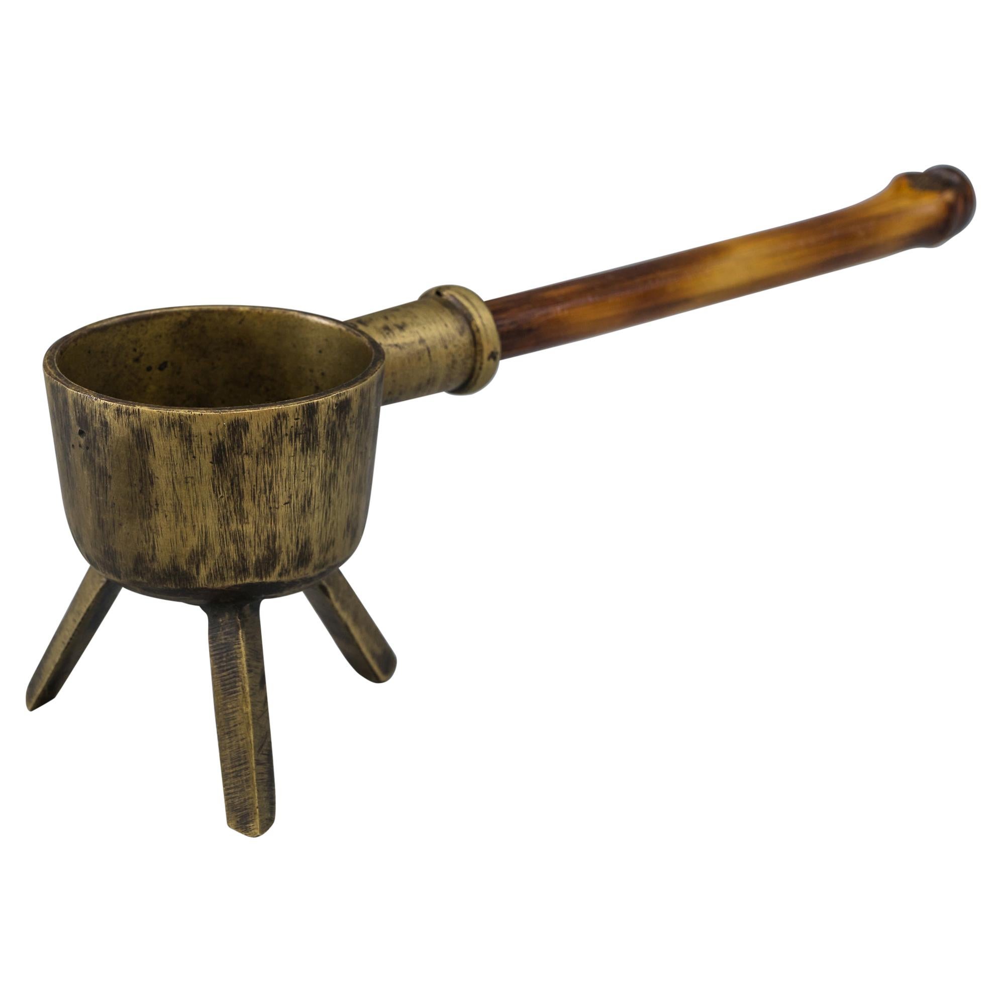 Ashtray with Bamboo Handle, Vienna, circa 1950s For Sale