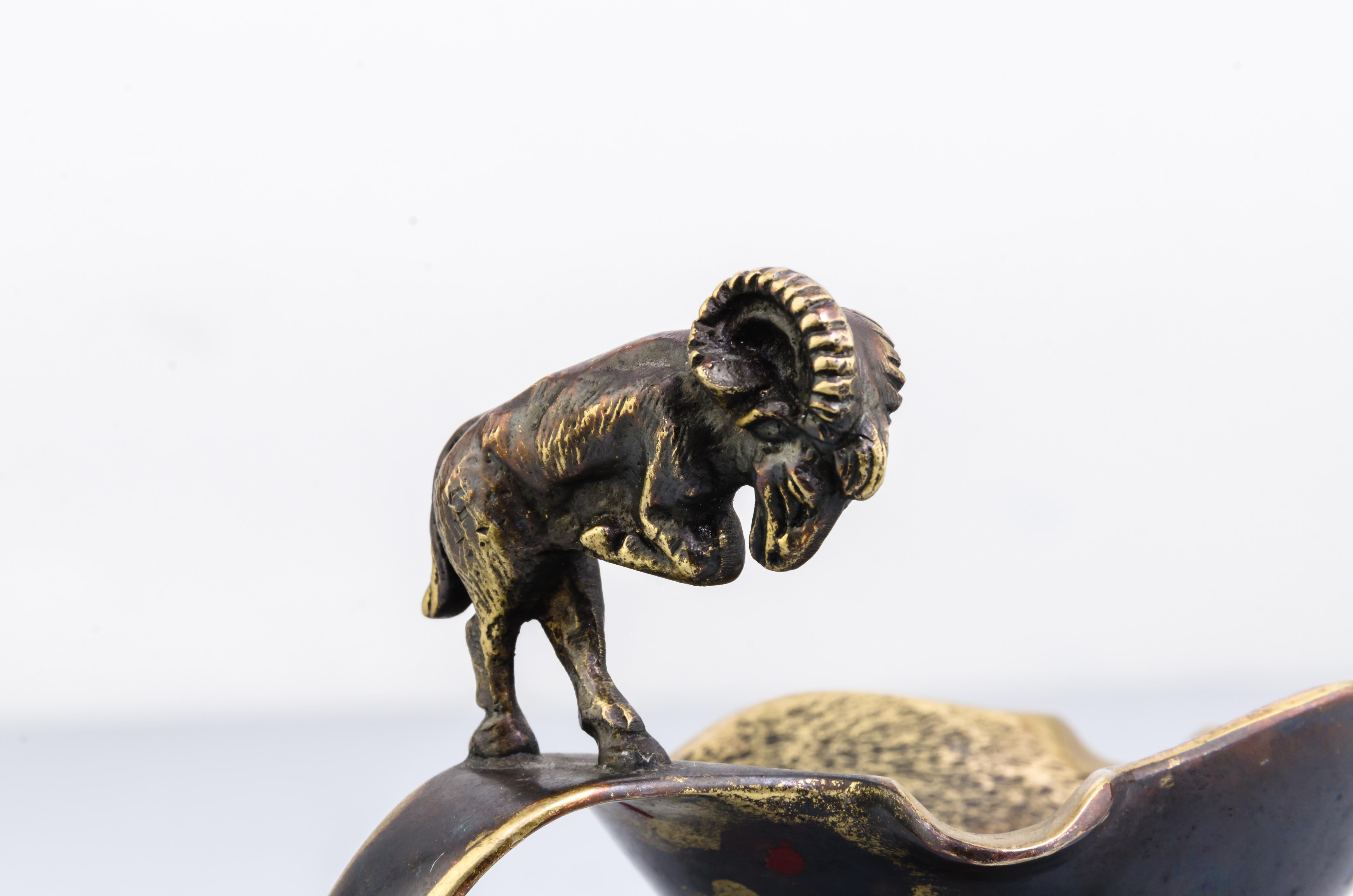 Ashtray with Capricorn Figurine, Vienna, 1950s For Sale 1