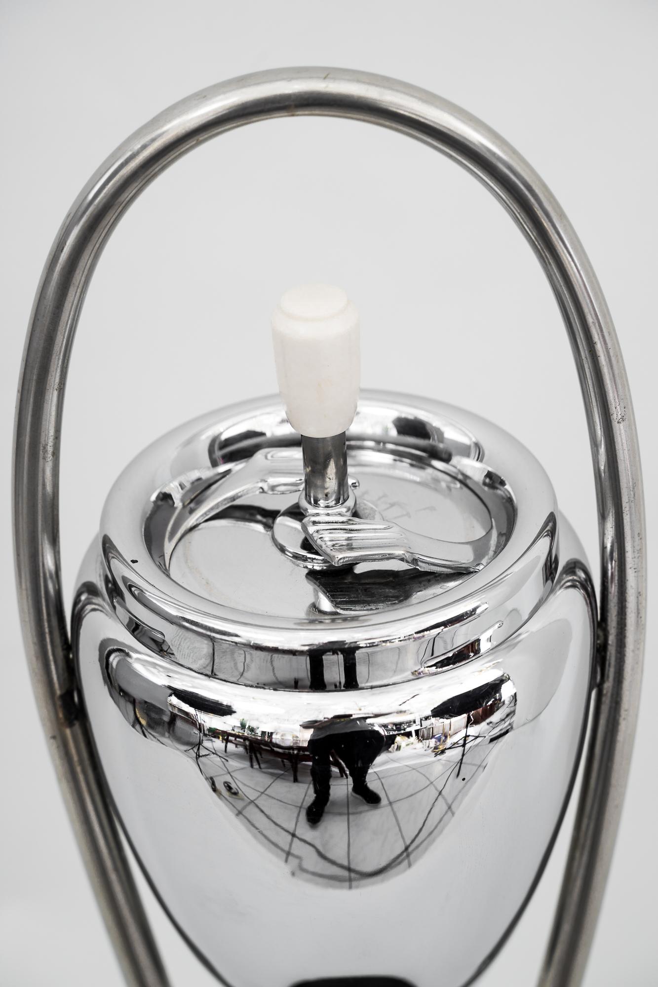 Mid-20th Century Ashtray with Stand Chrome Viena Around 1960s For Sale