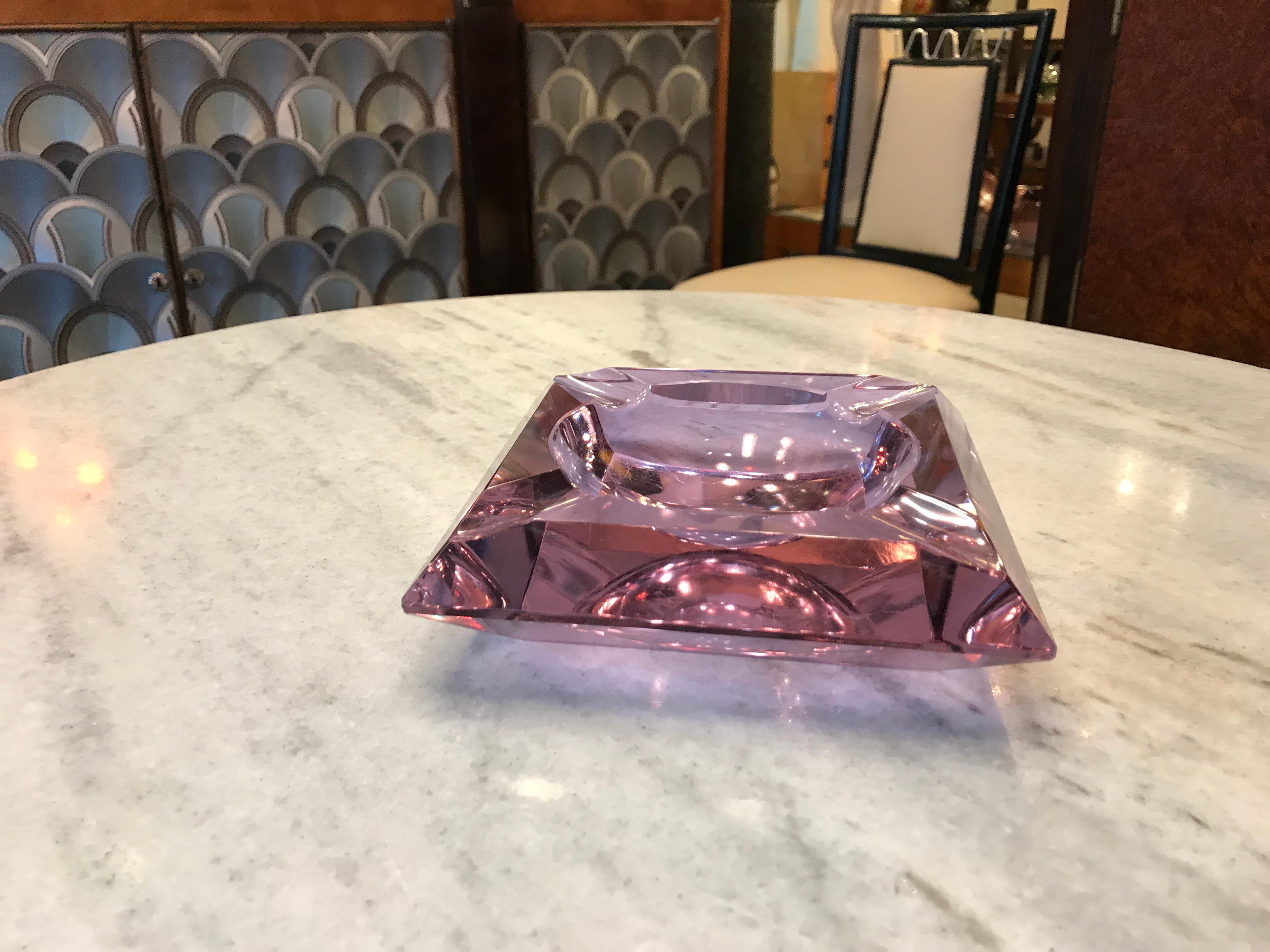 French Ashtrays in Crystal, 1930 France For Sale