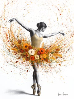 Autumn Allure Ballerina (Original Hand Painting)
