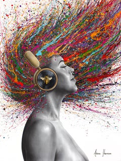 Golden Bee Frequency (Original Hand Painting)