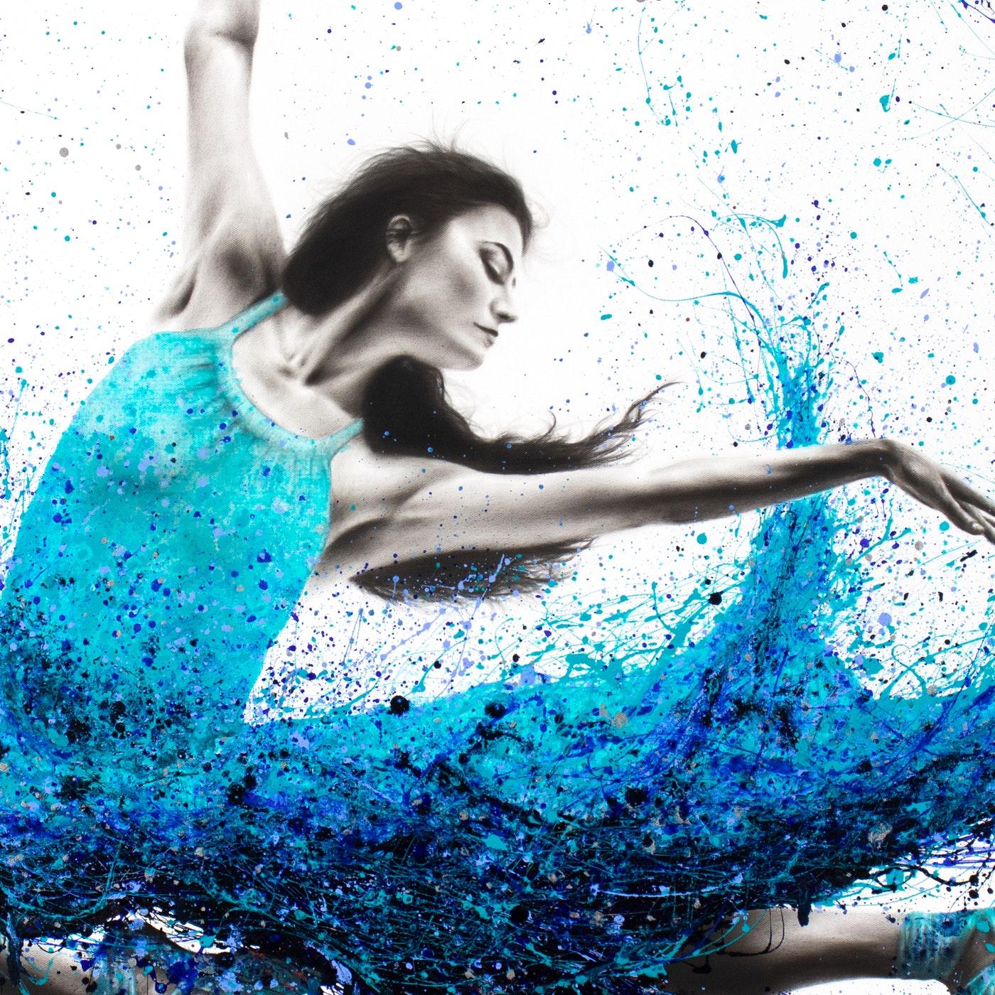 Luna Marina Ballet - Painting by Ashvin Harrison