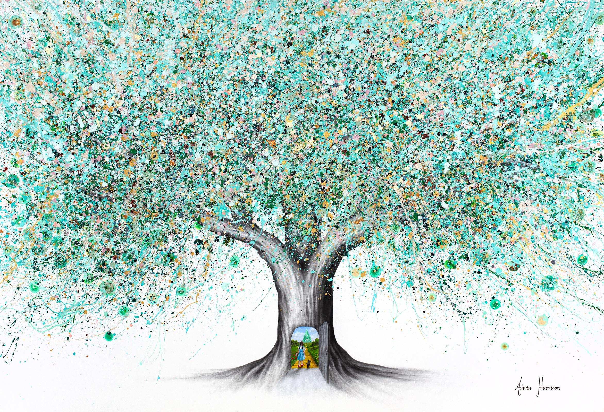 Ashvin Harrison Figurative Painting - The Dream Tree Of Oz (Original Hand Painting)