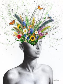 Das Gartenmädchen (Original Handgemälde)