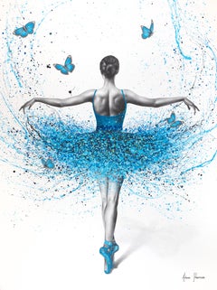 Crystal Butterfly Dancer (Hand Embellished Giclée)