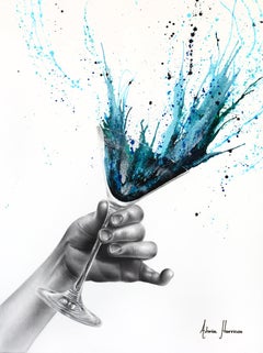 Deep Sea Martini (Hand Embellished Giclée)