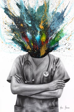 Lunes médico (Giclée embellecida a mano)