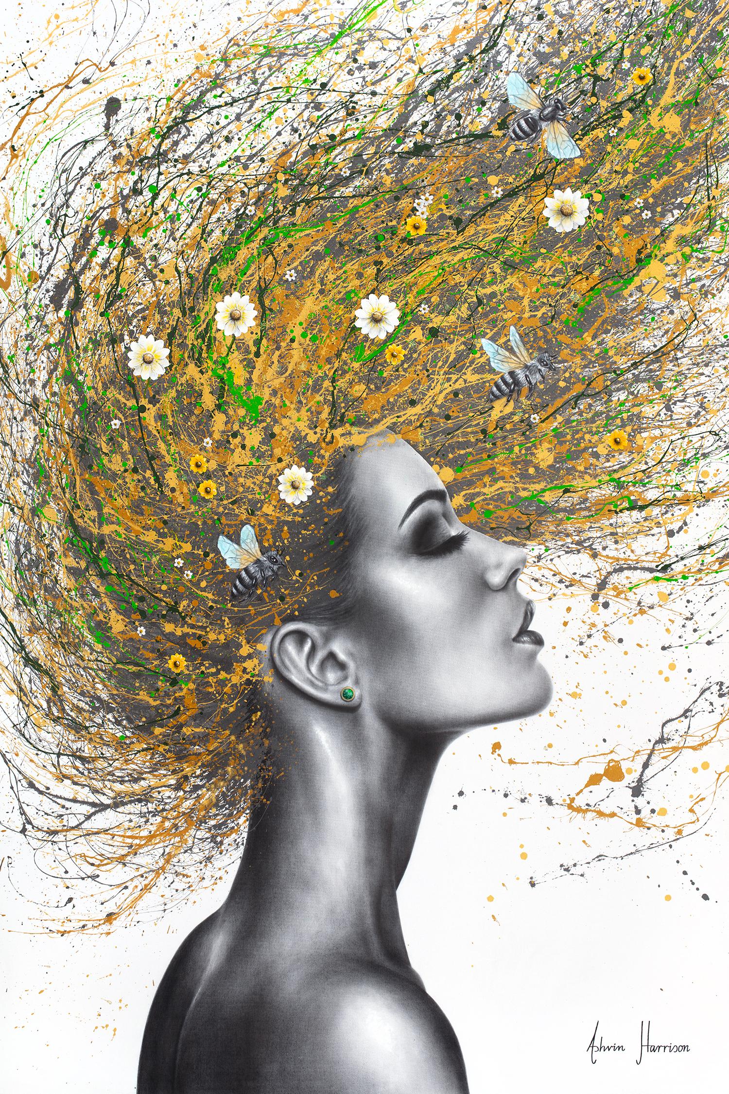 La donna ape (Giclée impreziosita a mano)