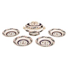 Service de table en grès Ashworth Ironstone, 5 pièces