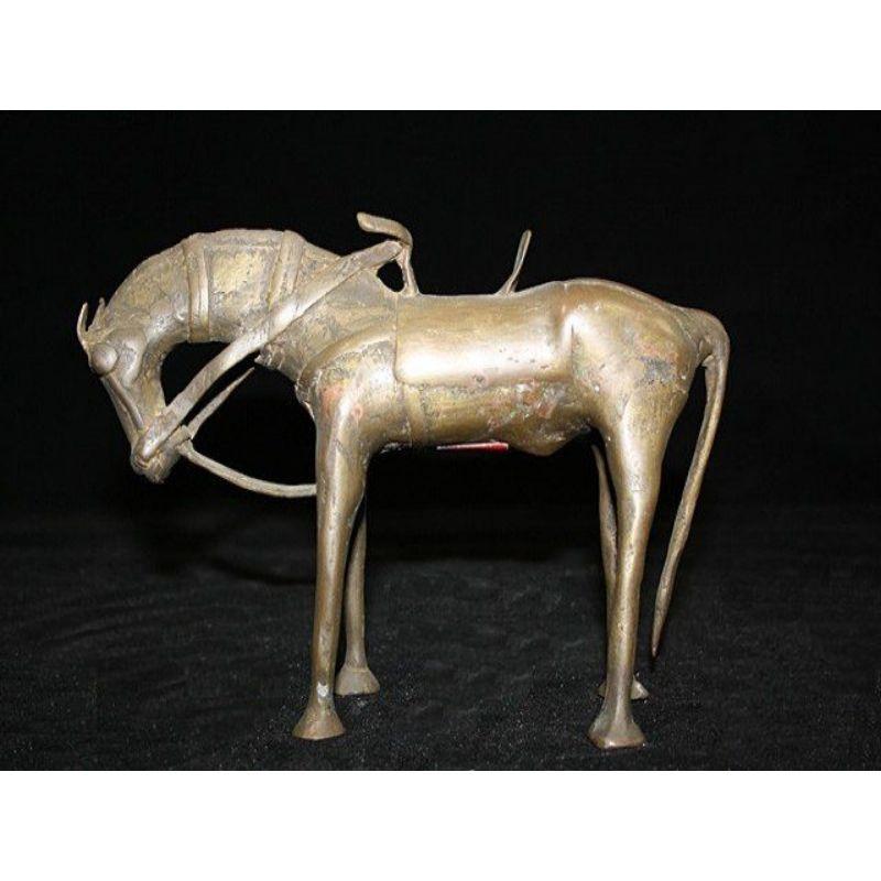 XIXe siècle Bronze asiatique - Animaux chevaux en bronze, fin du 19ème siècle - Asiatique - Animaux chevaux, fin du 19ème siècle en vente