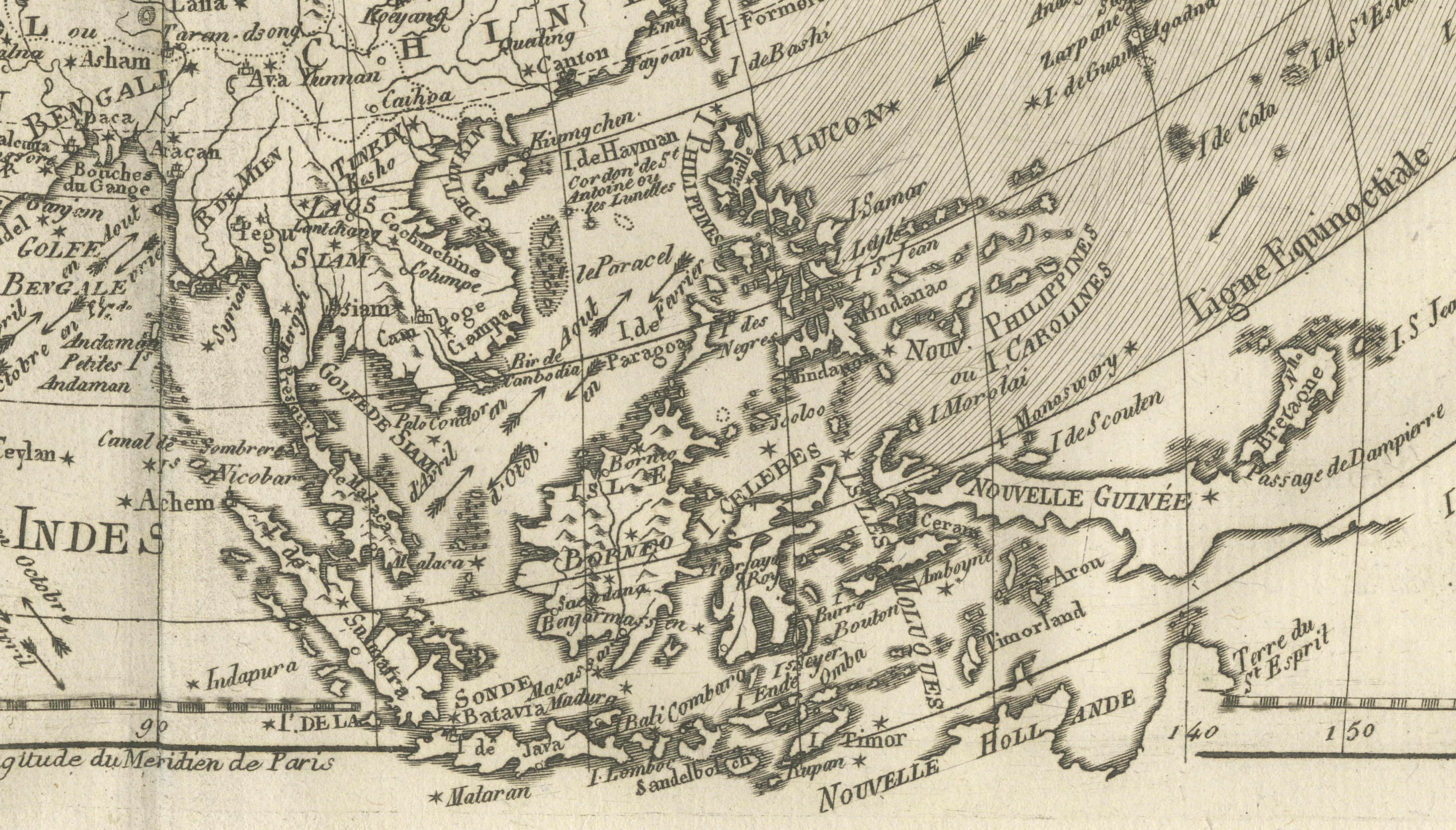 Asia in the Age of Exploration – Antique Map by Rigobert Bonne, c.1780