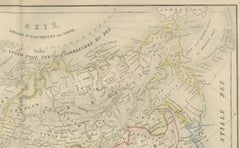 Asia Map with Middle East & India Insets – Nieuwe Hand-Atlas, Leiden 1876