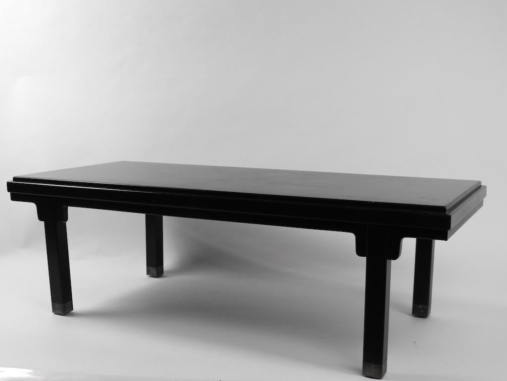 Asia Modern Coffee Table Attributed to Baker For Sale 4