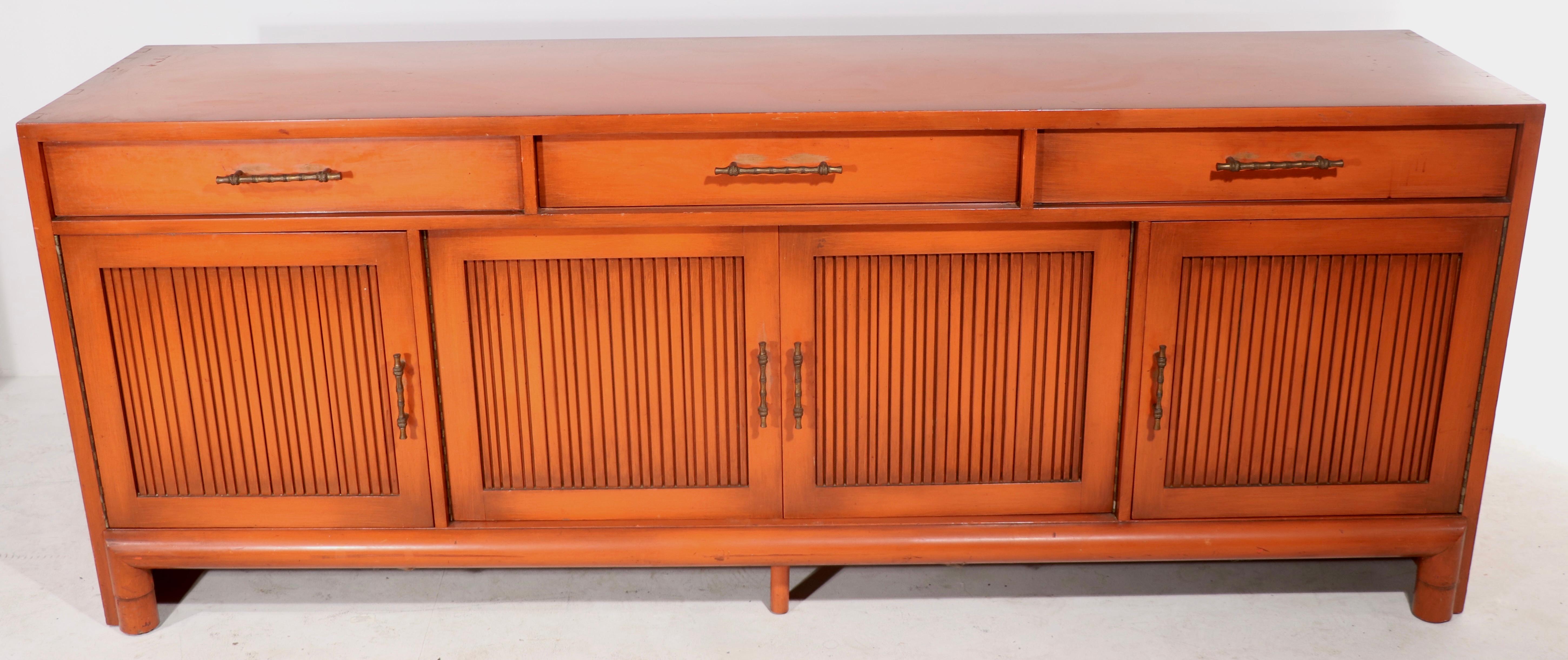 Asiatisch-modernes Sideboard aus Mandarin-Lack im chinesischen Stil von Willett im Angebot 4