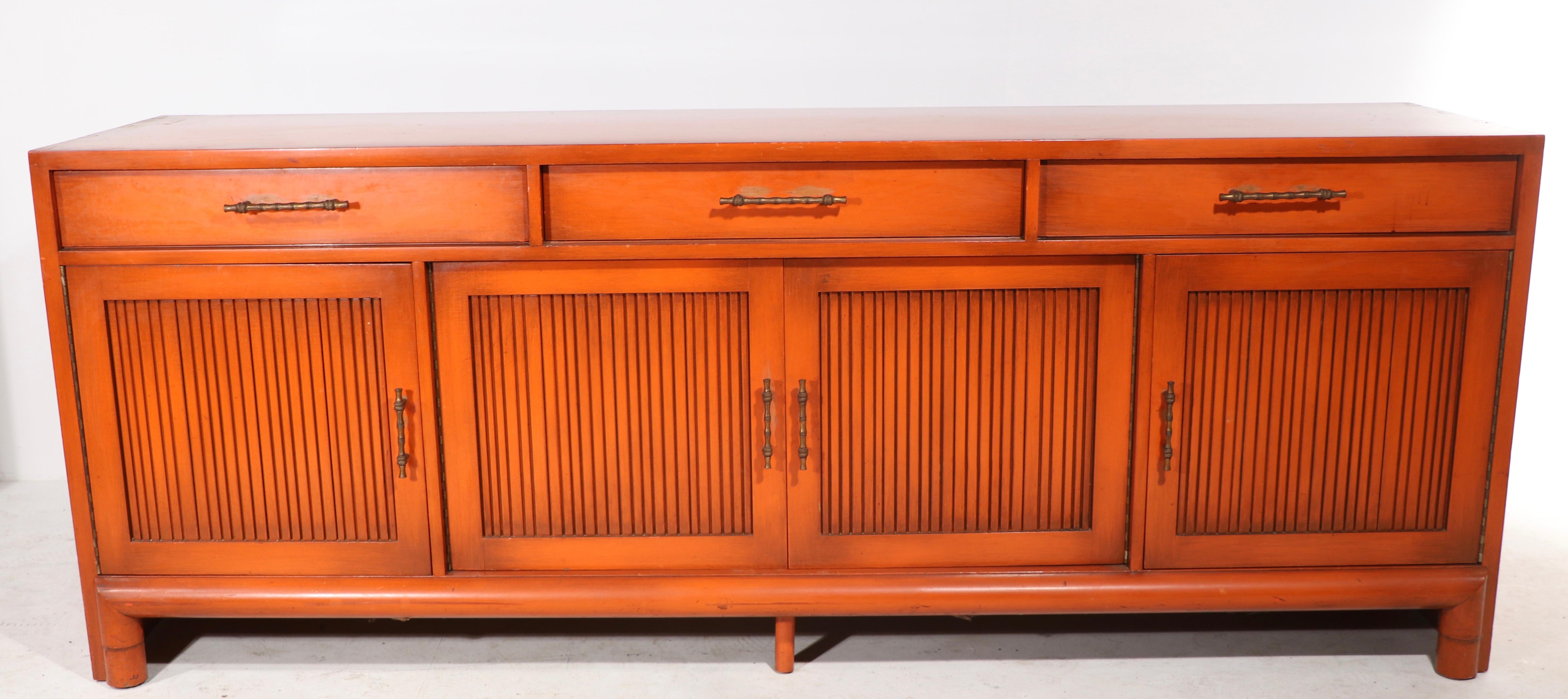 Asiatisch-modernes Sideboard aus Mandarin-Lack im chinesischen Stil von Willett im Angebot 5