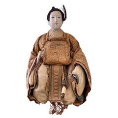 Asiatische Ningyo-Puppe aus dem 19.