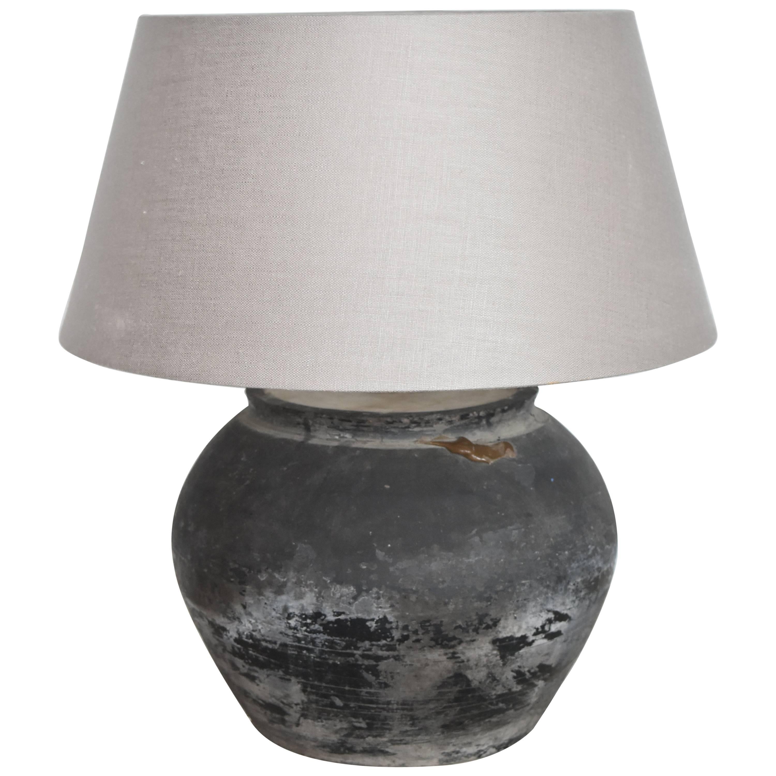 Terra cotta vessel table lamp outlet