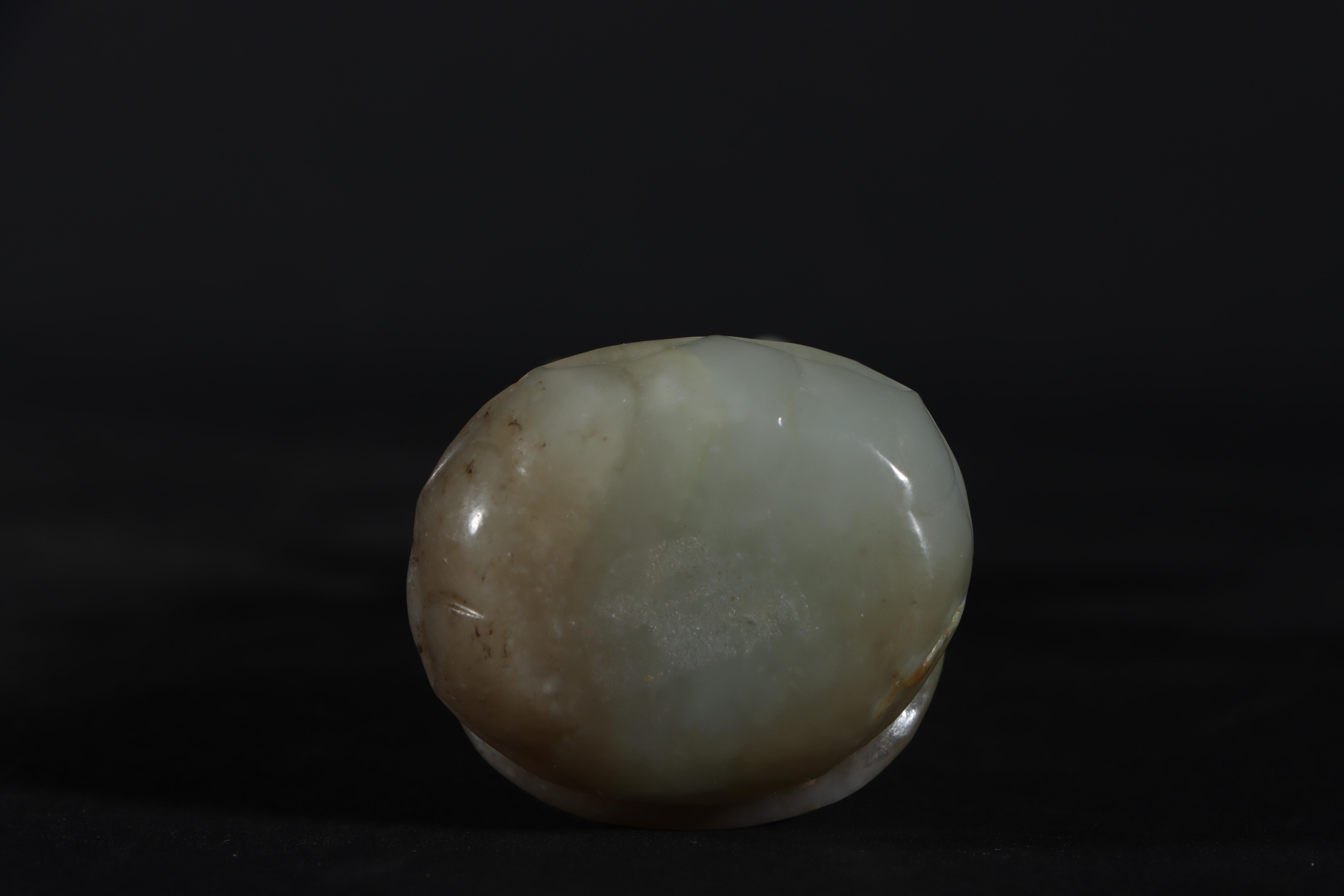 Asian Antique Art Jade Carving Standing Buddha Statue 9