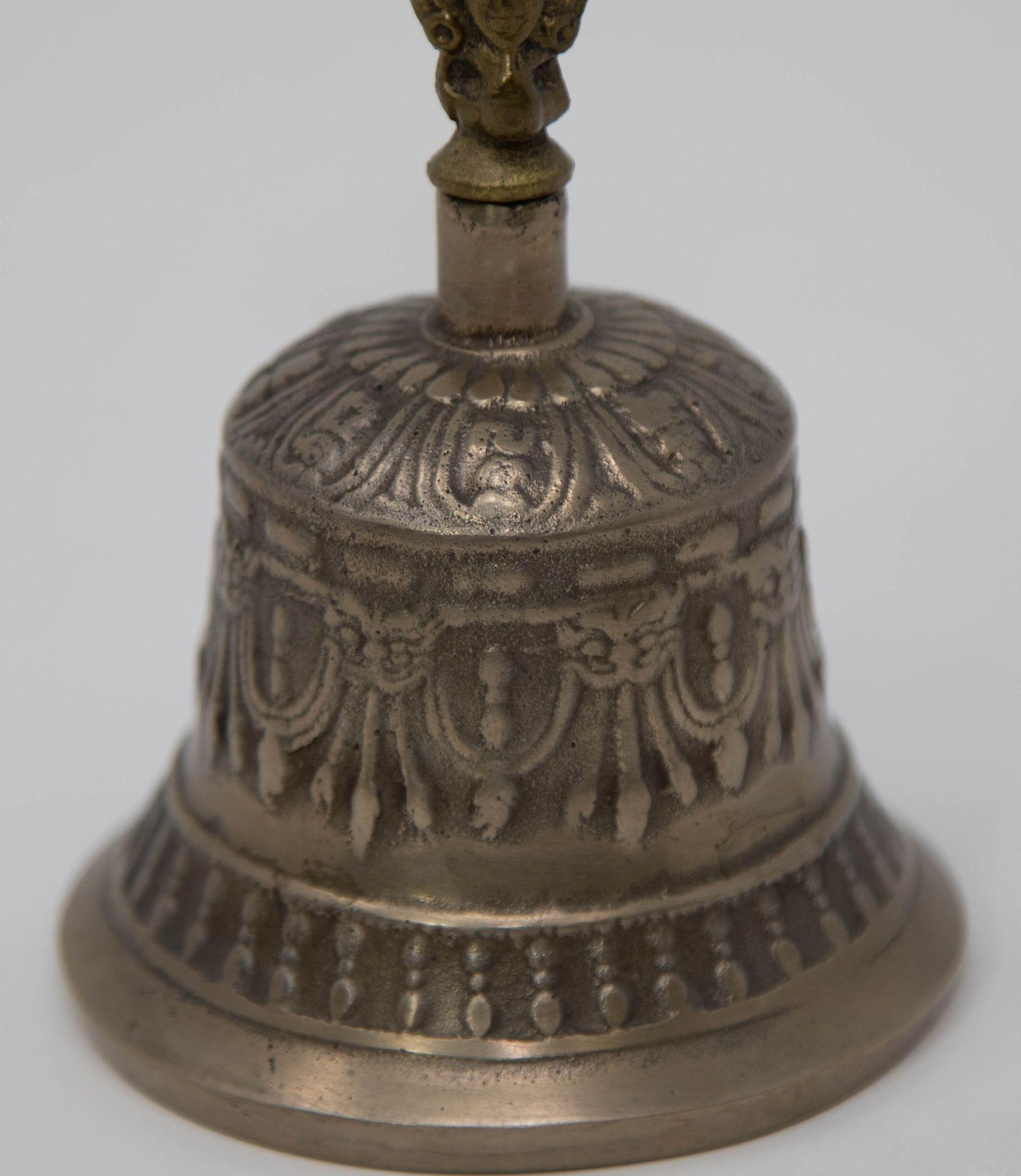 Asian Antique Bronze Buddhist Bell Tibetan Meditation Prayer Ghanta Bell 14
