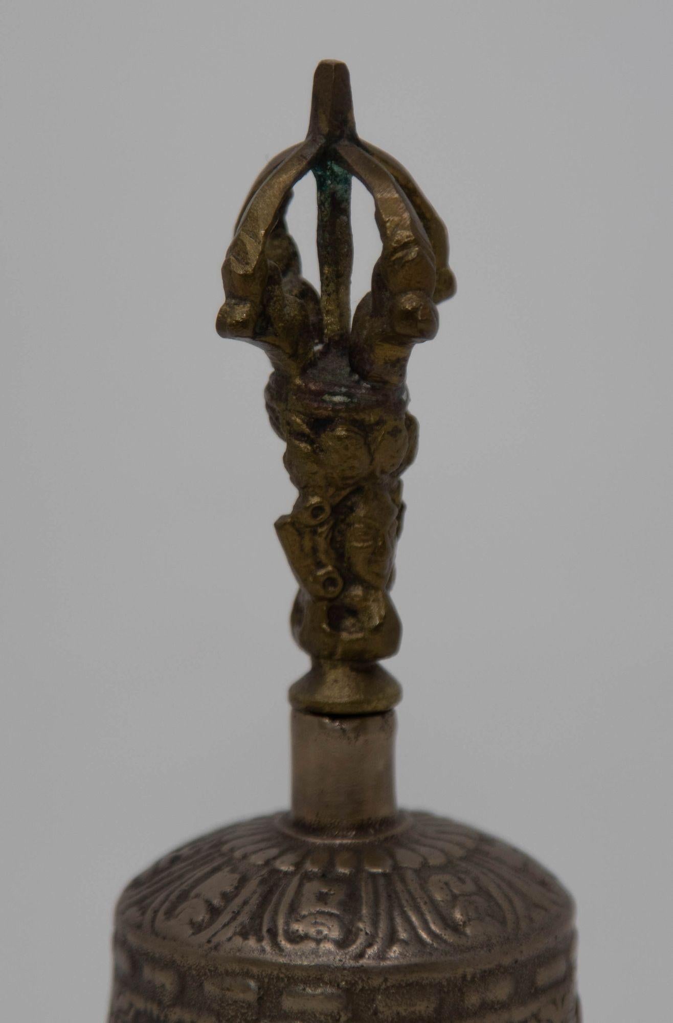 Asian Antique Bronze Buddhist Bell Tibetan Meditation Prayer Ghanta Bell 15
