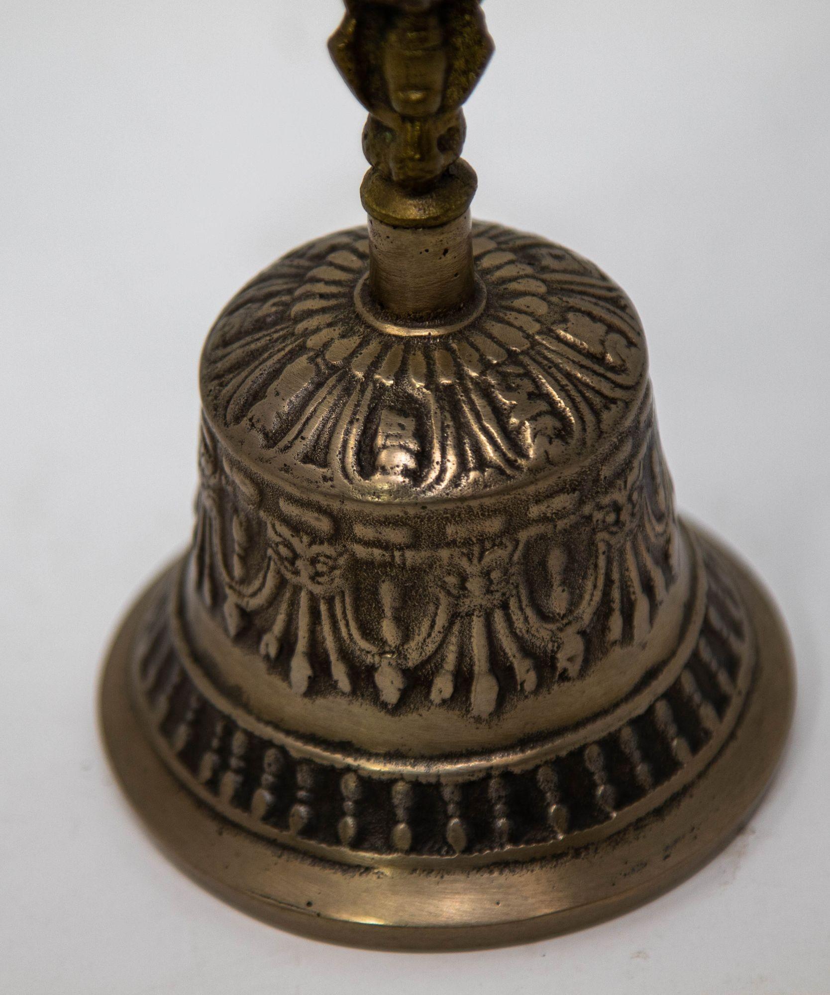 19th Century Asian Antique Bronze Buddhist Bell Tibetan Meditation Prayer Ghanta Bell