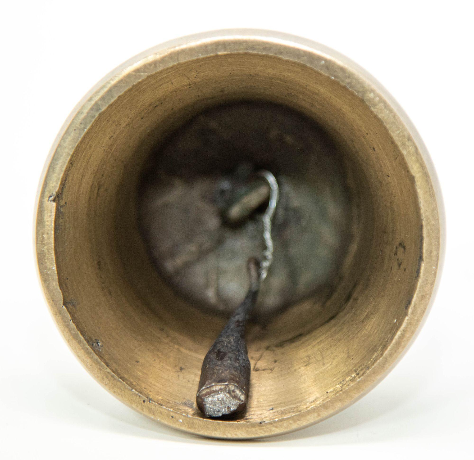 Asian Antique Bronze Buddhist Bell Tibetan Meditation Prayer Ghanta Bell 4