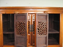 Asian Antique Cabinet Chinese made with  Cypress wood