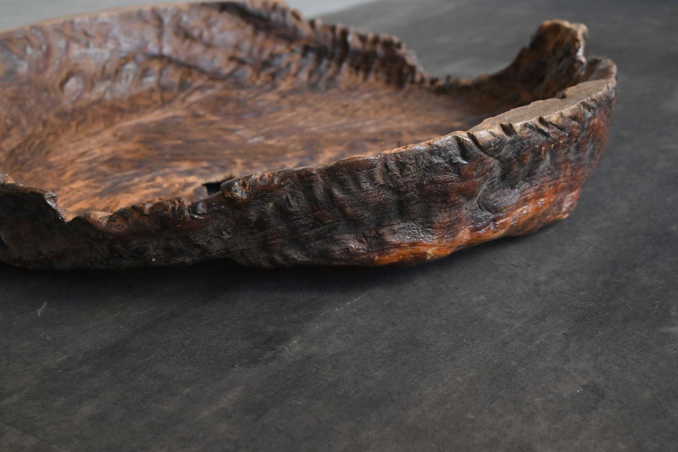 Ciotola asiatica in legno antico/fine XIX secolo/arte da parete Wabi-Sabi in vendita 4