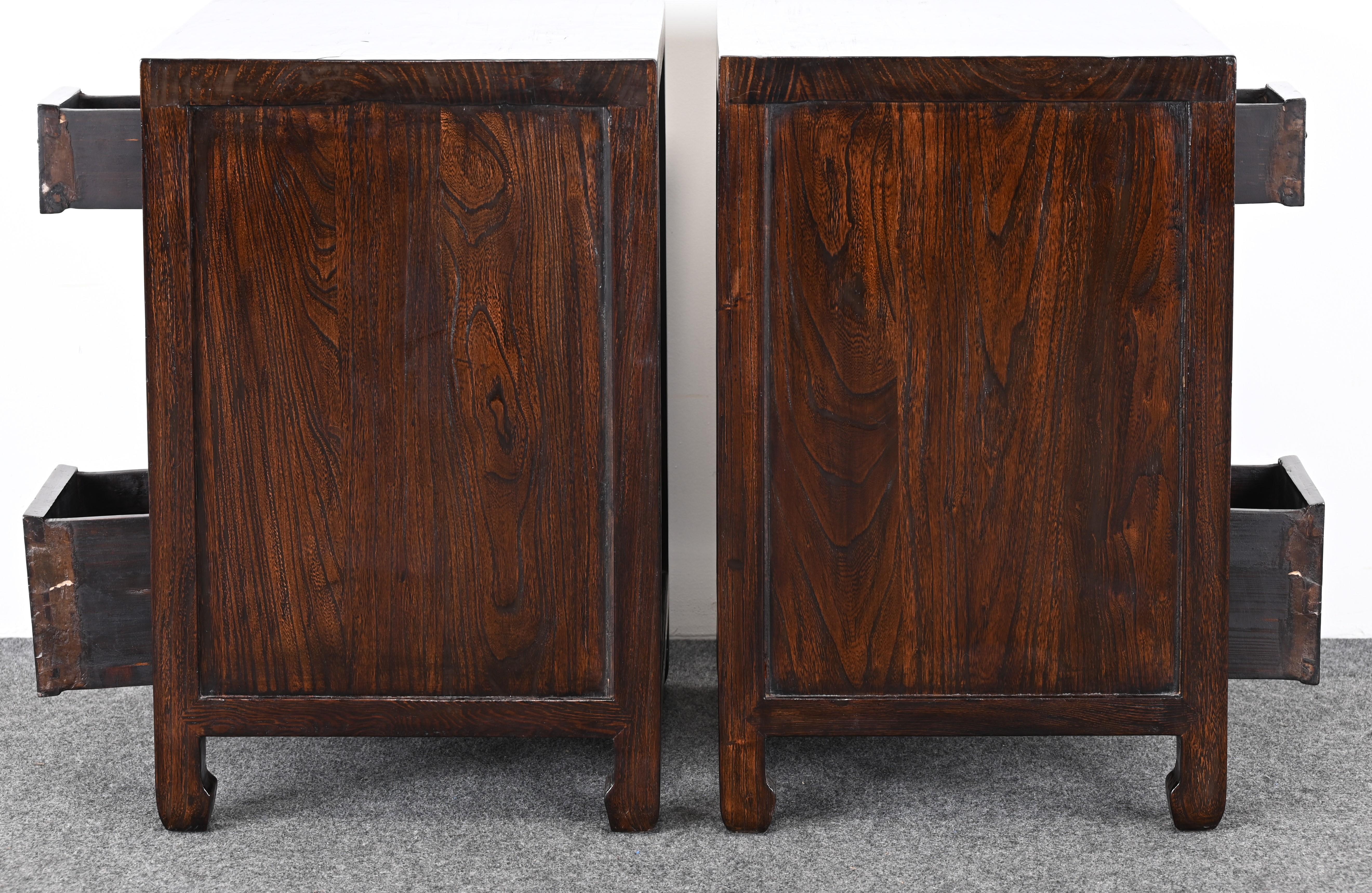 Asian Apothecary Side Tables or End Tables, 20th Century For Sale 5