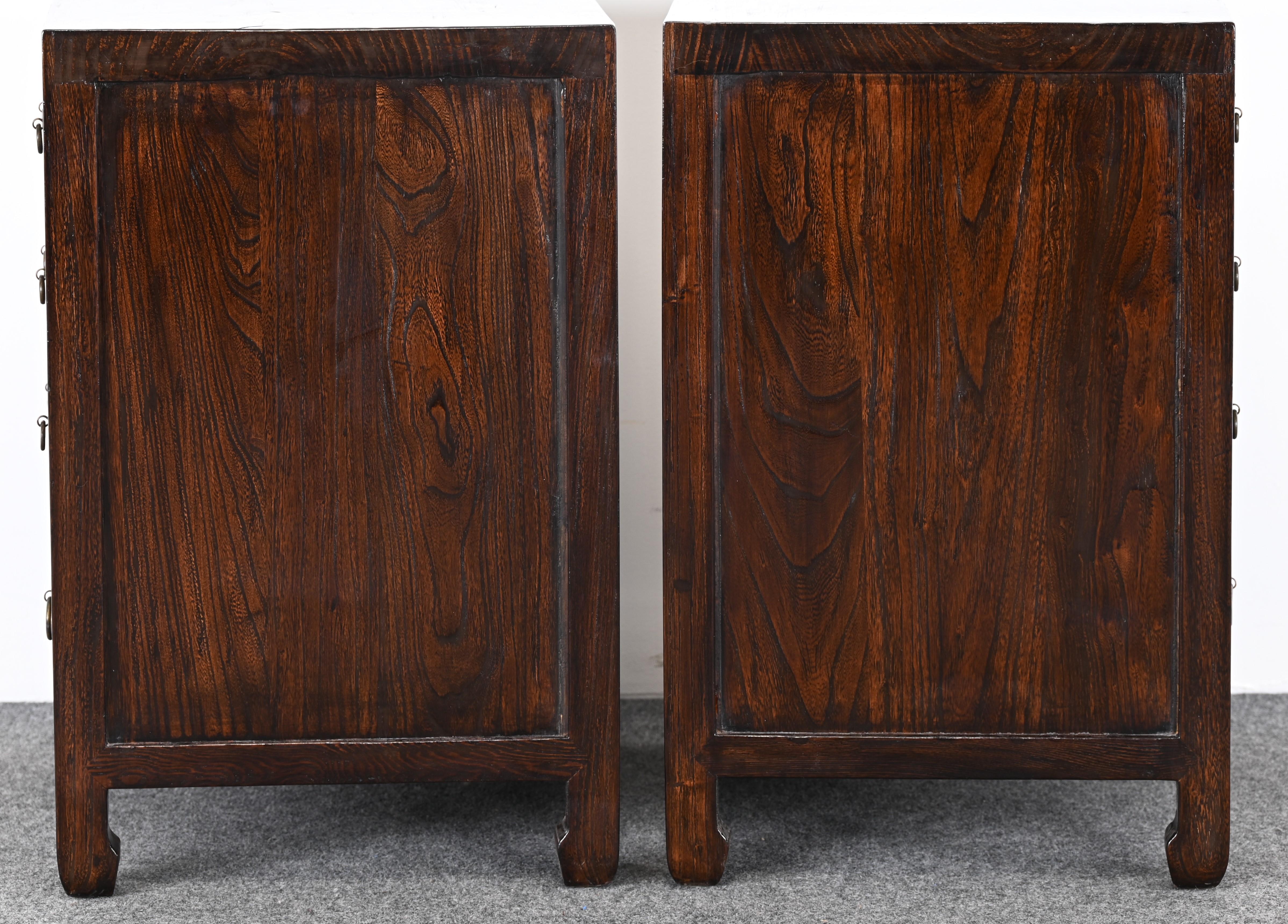 Asian Apothecary Side Tables or End Tables, 20th Century For Sale 7