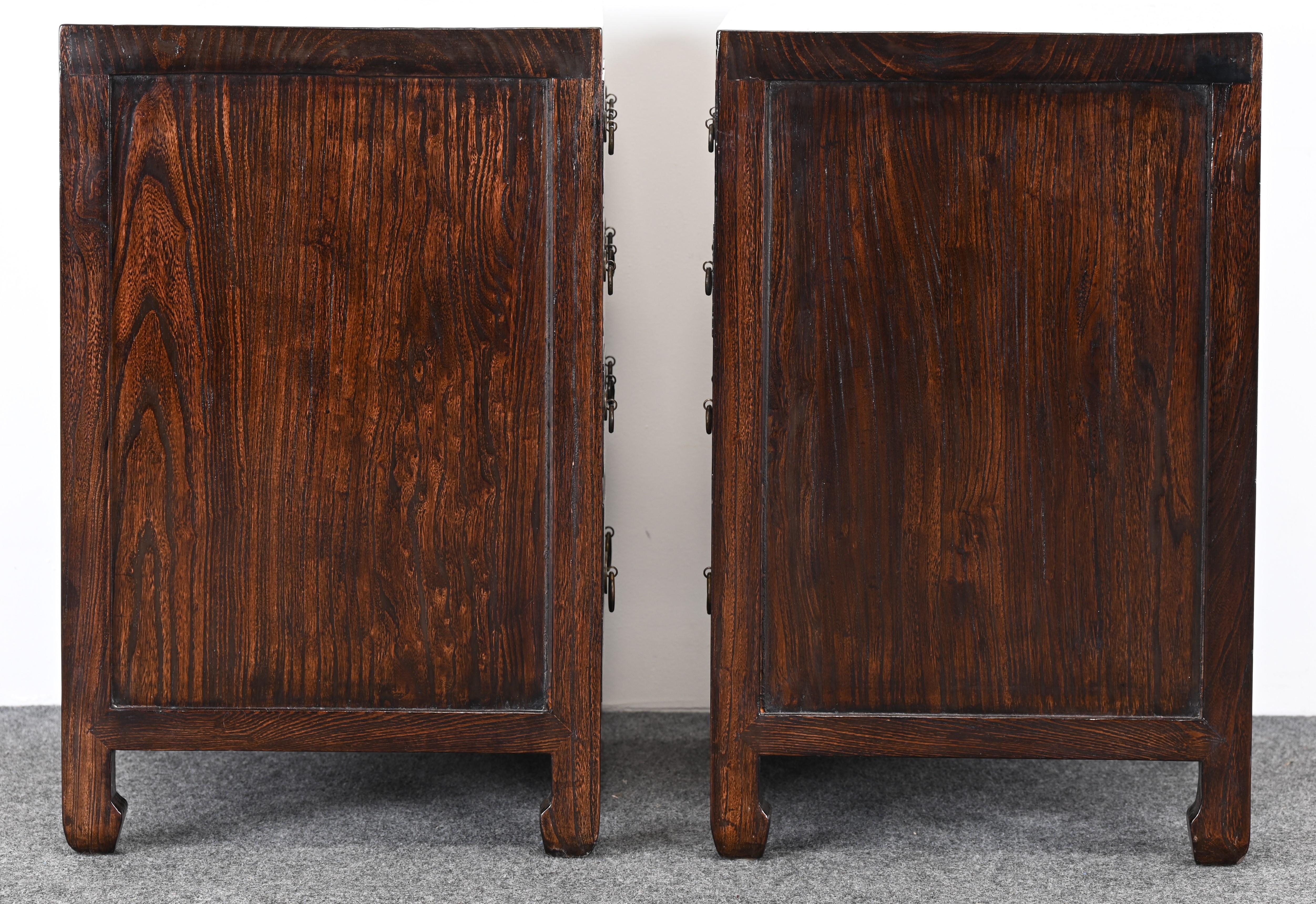 Asian Apothecary Side Tables or End Tables, 20th Century For Sale 9