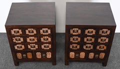 Asian Apothecary Side Tables or End Tables, 20th Century