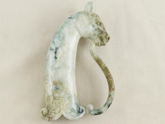 Asian art and antique Indian Mughal Jade dagger hilt in form of horse head
