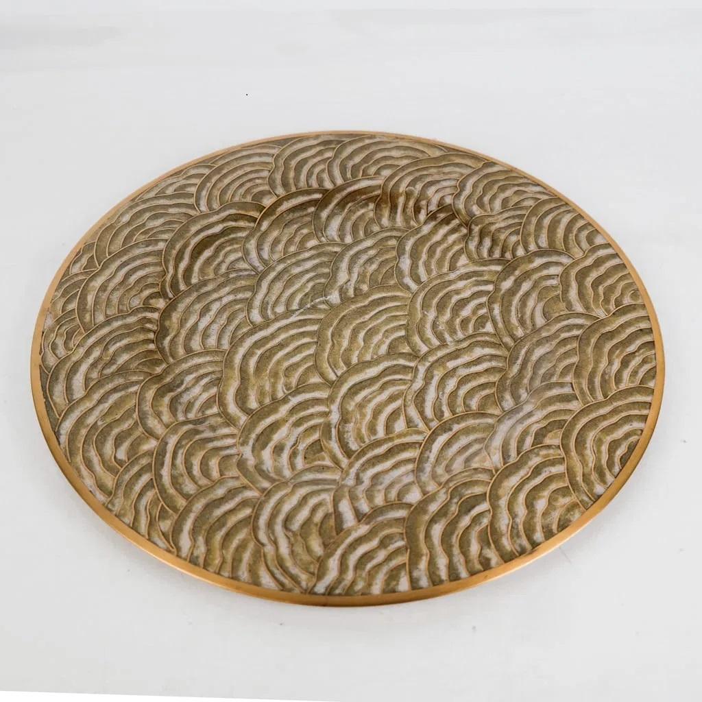 Chinese Asian Art Déco Cloisonné Charger or Bowl For Sale