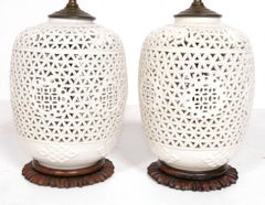 Lampade asiatiche Blanc de Chine