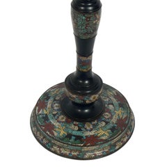 Japanese Bronze Cloisonne Floor Lamp