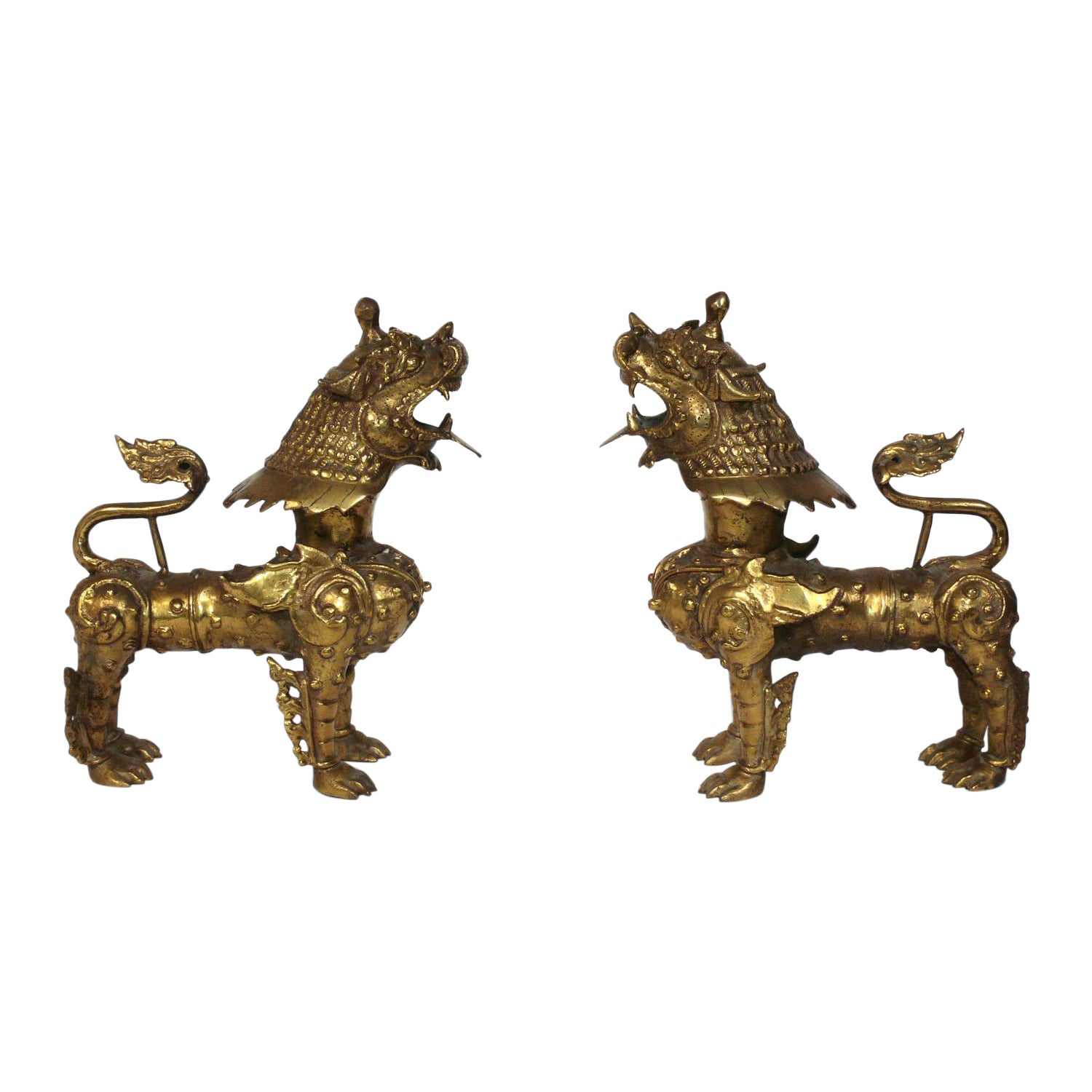 Asian Bronze Foo Dogs