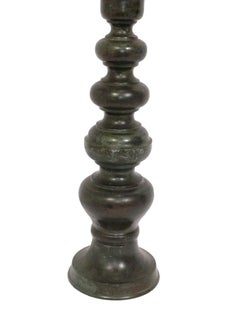 Asian Bronze Lamps Mid Century Modern Chinoiserie Great Patina Rewired
