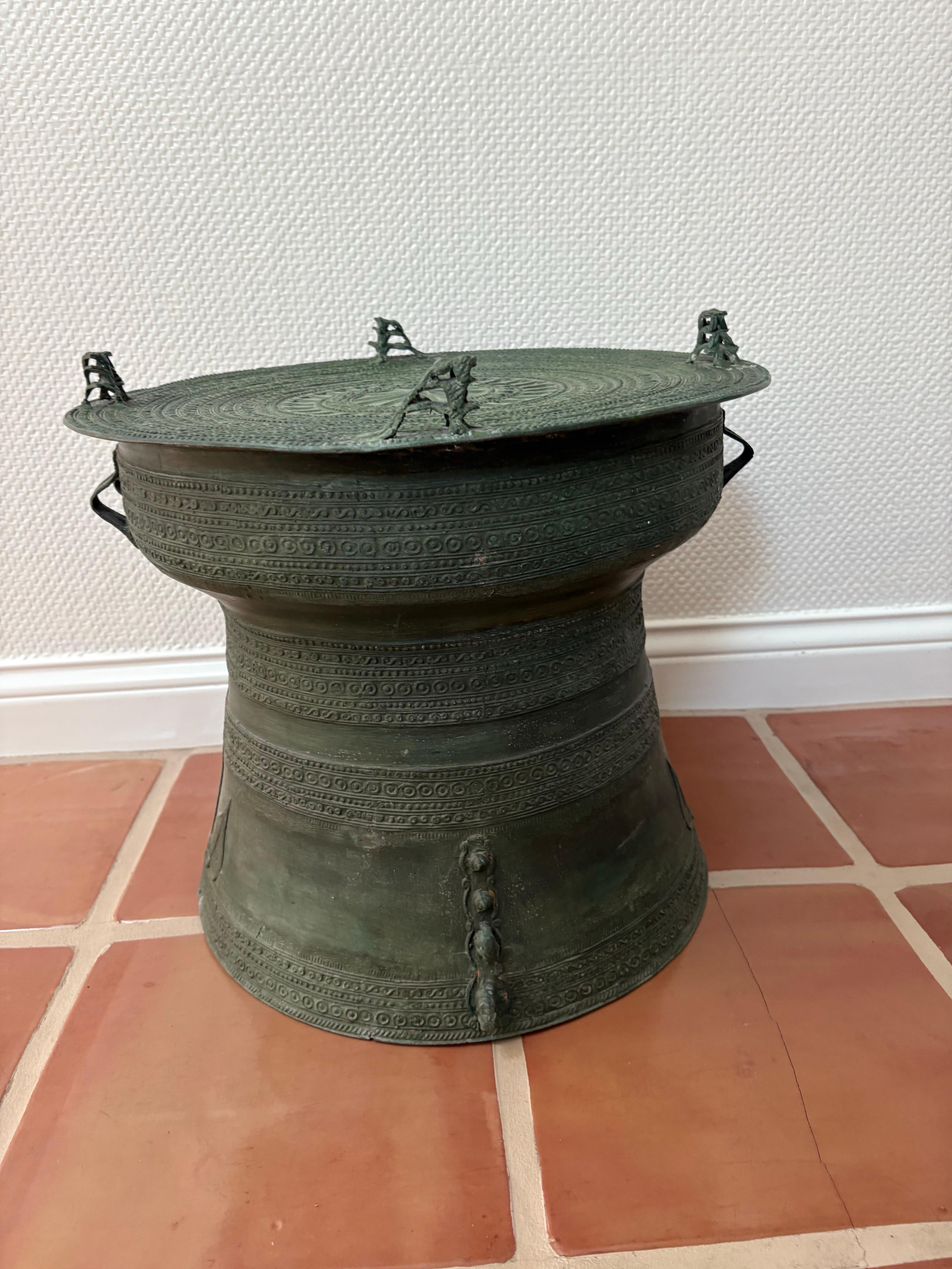 Bronze Asian bronze rain drum For Sale