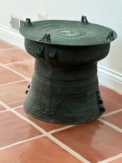 Asian bronze rain drum